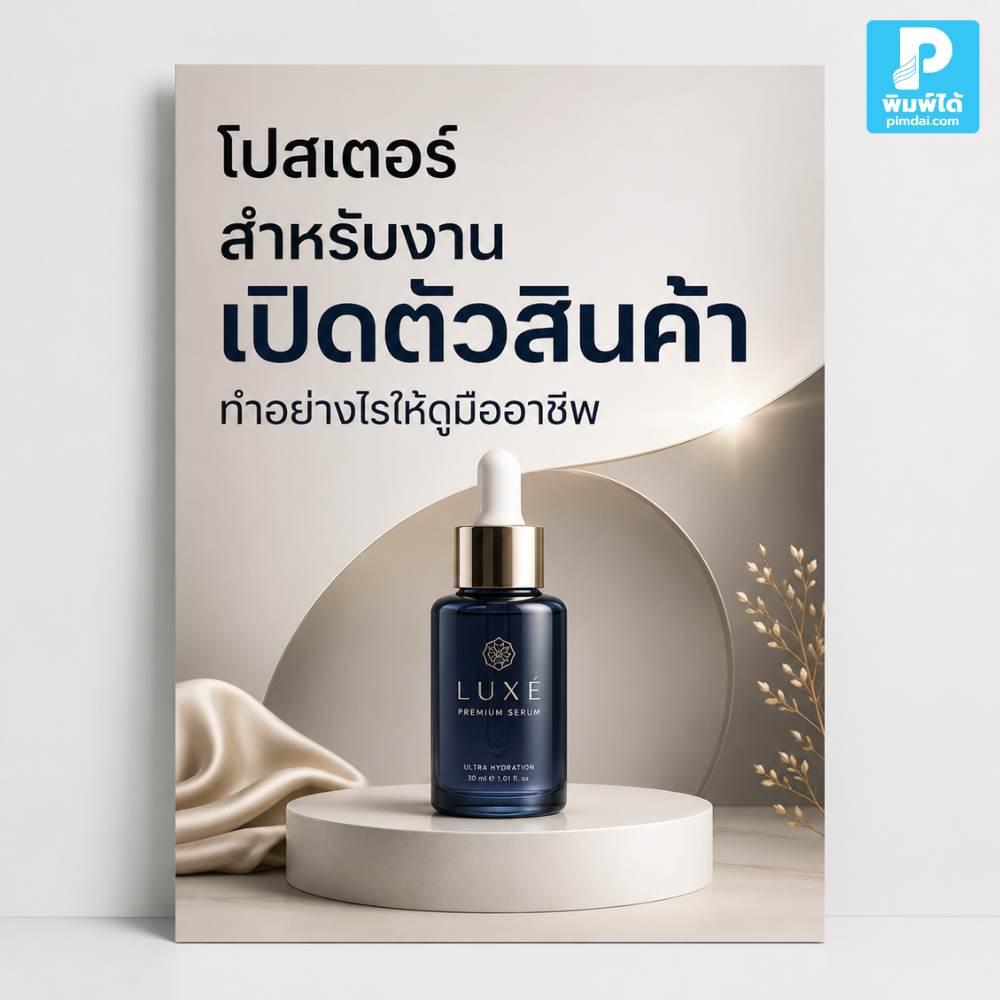 ทำไม โปสเตอร์ เปิดตัวสินค้าต้องดูมืออาชีพ