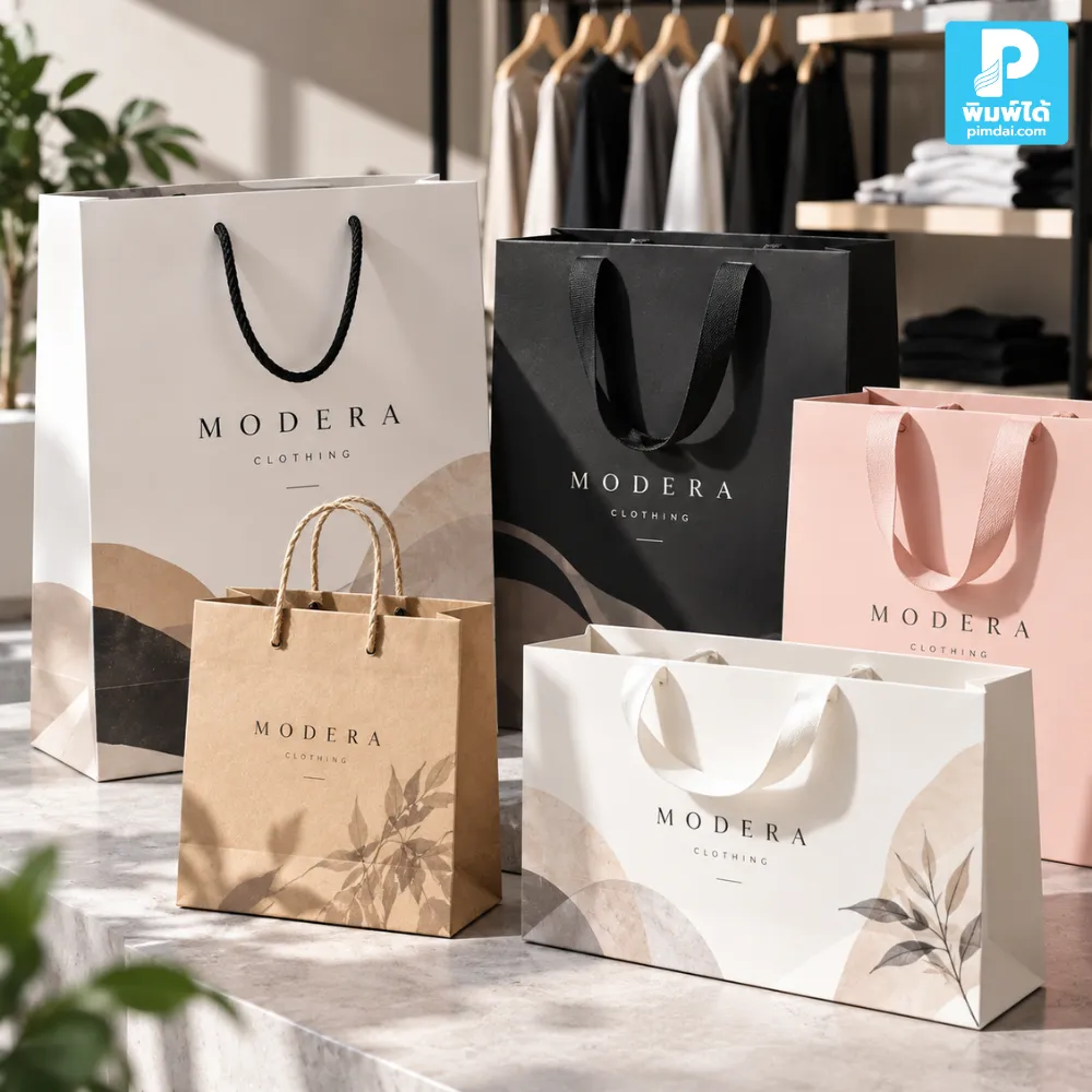 ถุงสำหรับเสื้อ 1–2 ตัว ไม่ควรใหญ่จนดูเหมือนซื้อของหลายชิ้น