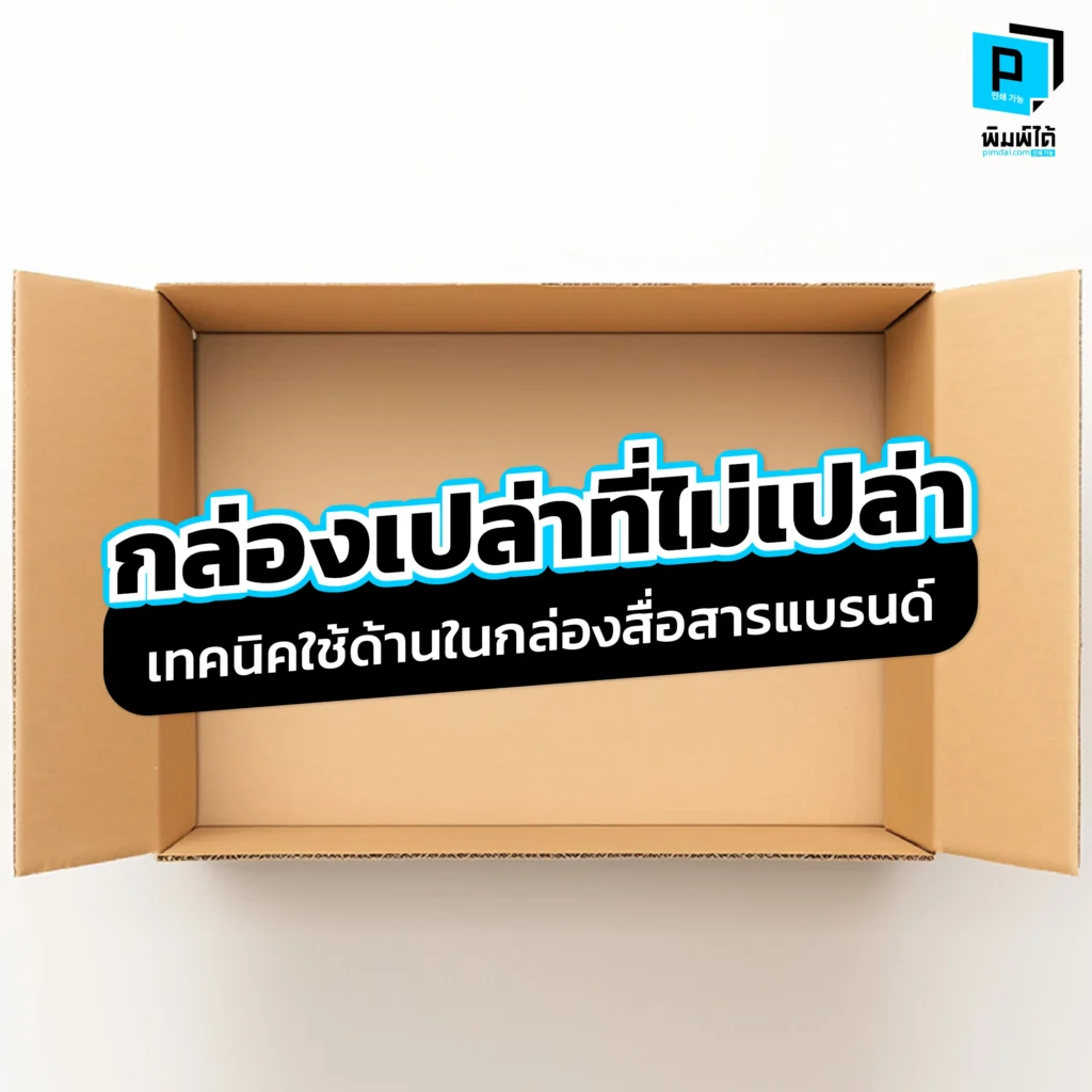 กล่องเปล่าที่ไม่เปล่า: เทคนิคใช้ด้านในกล่องสื่อสารแบรนด์