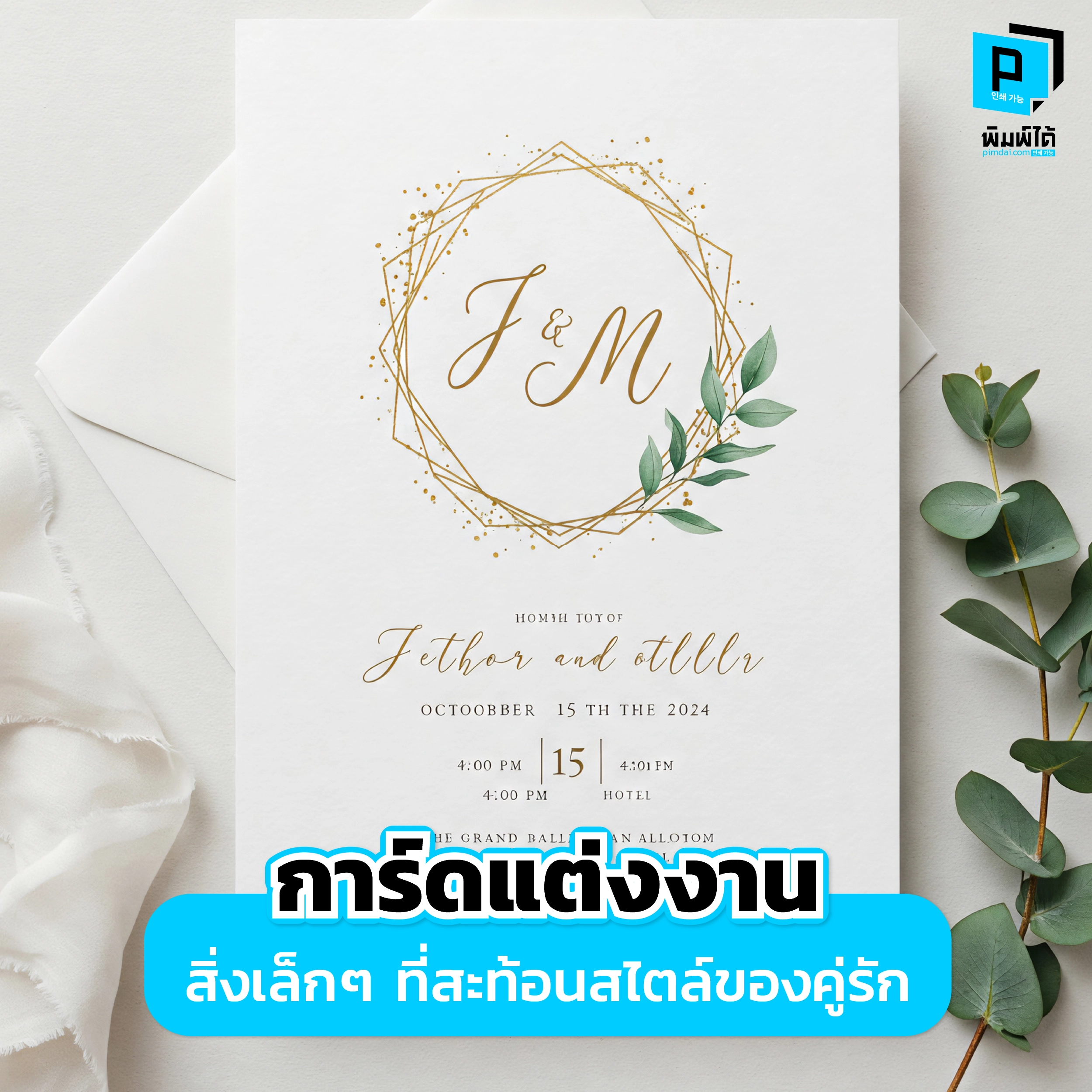 การ์ดแต่งงาน: สิ่งเล็กๆ ที่สะท้อนสไตล์ของคู่รัก