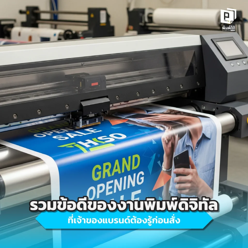เจ้าของแบรนด์ต้องรู้! รวมทุกข้อดีของงานพิมพ์ดิจิทัลที่ช่วยให้ธุรกิจคุณไวกว่า ประหยัดกว่า และแตกต่างกว่า ทั้งการสั่งพิมพ์น้อยได้ พิมพ์ด่วน และพิมพ์ลายไม่ซ้ำกัน