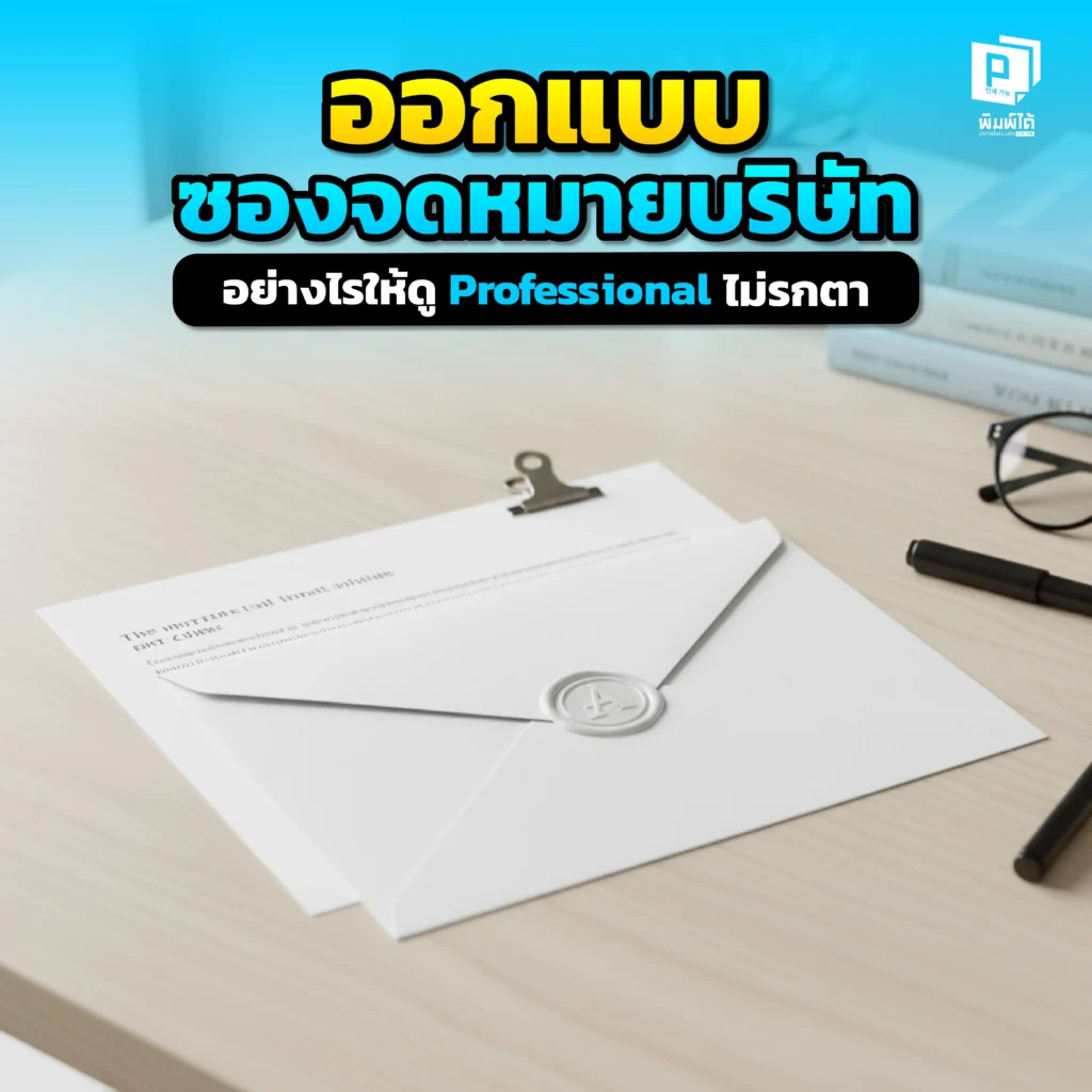 อยากให้ ซองจดหมายบริษัท ดู Professional ไม่รกตา? Pimdai แนะ 5 เคล็ดลับการออกแบบ ที่จะช่วยยกระดับซองเอกสารธรรมดาให้ดูน่าเชื่อถือ