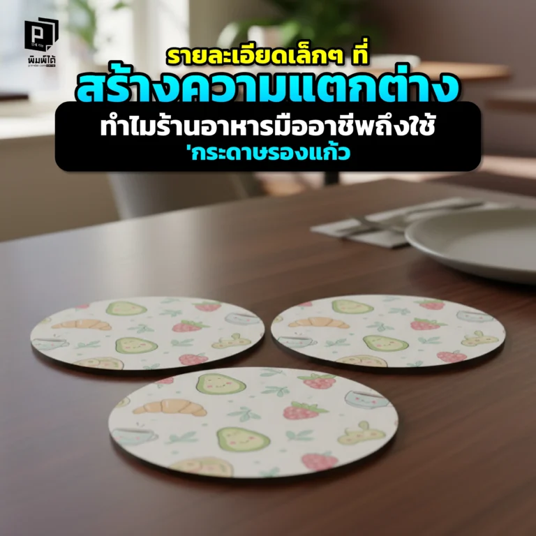 เคยสงสัยไหมทำไมร้านอาหารมืออาชีพถึงใช้ 'กระดาษรองแก้ว'? Pimdai.com เผยความลับที่ซ่อนอยู่ในรายละเอียดเล็กๆ นี้ ที่ช่วยยกระดับประสบการณ์ลูกค้า