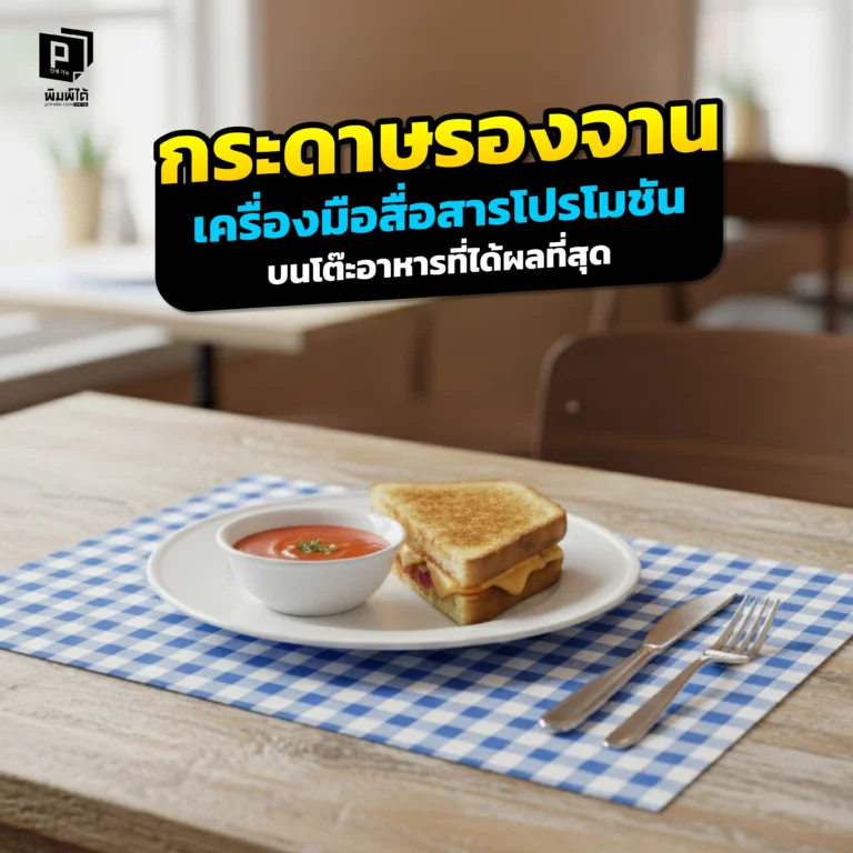 จะสื่อสารโปรโมชั่นบนโต๊ะอาหารอย่างไรให้ได้ผลที่สุด? Pimdai.com เผยว่า 'กระดาษรองจาน' คือเครื่องมือที่ทรงพลังที่สุด พร้อมแนะไอเดียใช้เพื่อเพิ่มยอดขาย