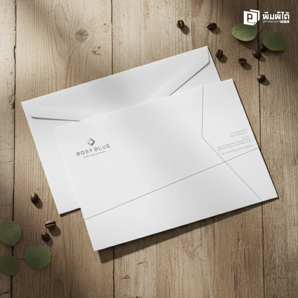 5 บทบาทเชิงกลยุทธ์ของซองจดหมายพิมพ์โลโก้