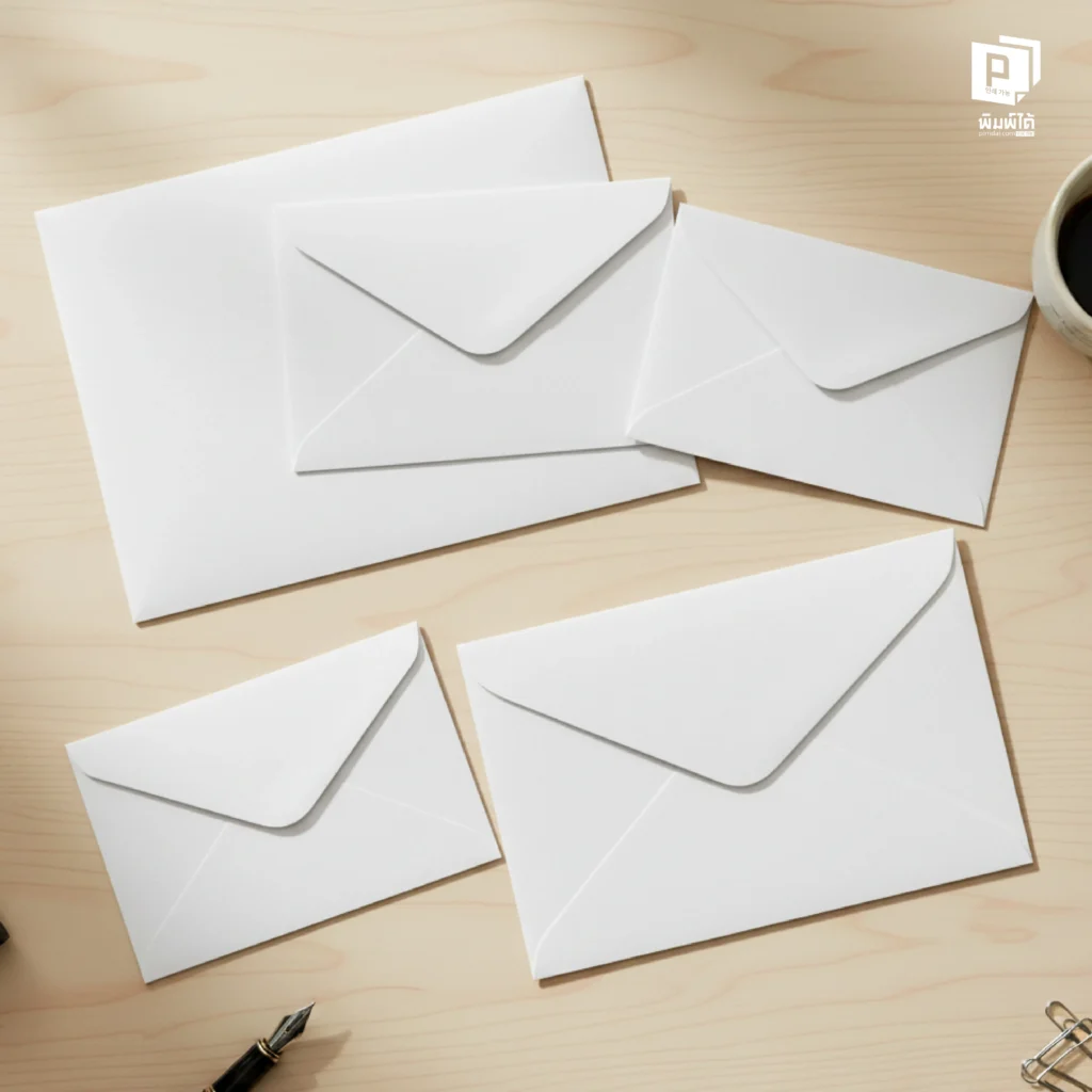 ความสัมพันธ์ระหว่างกระดาษ "A" และซอง "C"