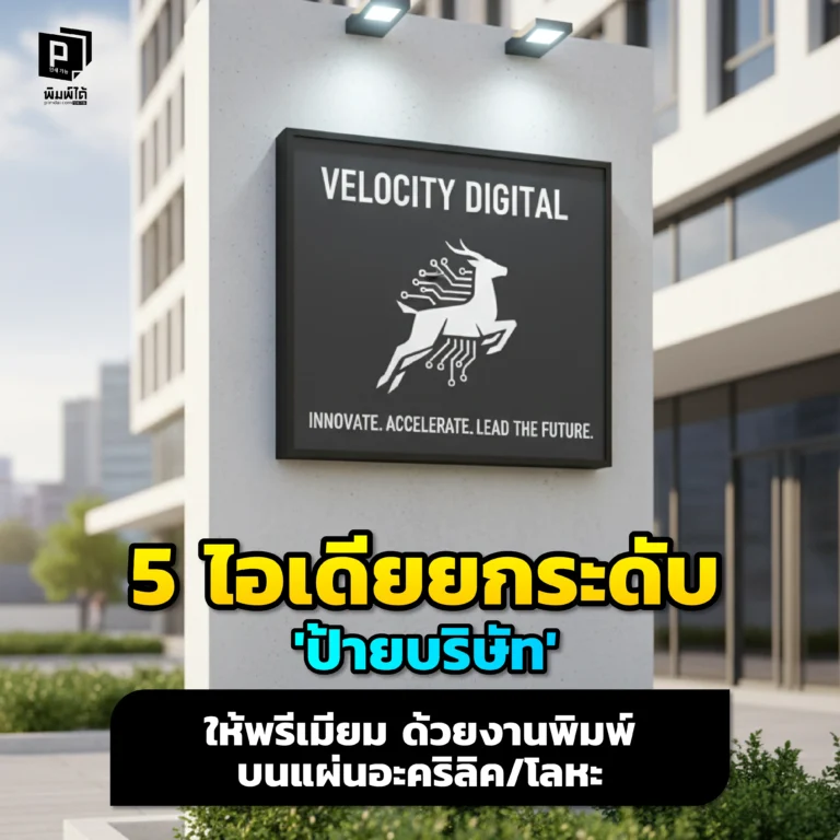 ยกระดับ 'ป้ายบริษัท' ให้พรีเมียมเหนือใคร Pimdai.com เผย 5 ไอเดียสุดหรูด้วยงานพิมพ์บน อะคริลิค/โลหะ ทั้งตัวอักษรนูน สร้างภาพลักษณ์ที่น่าจดจำและน่าเชื่อถือ
