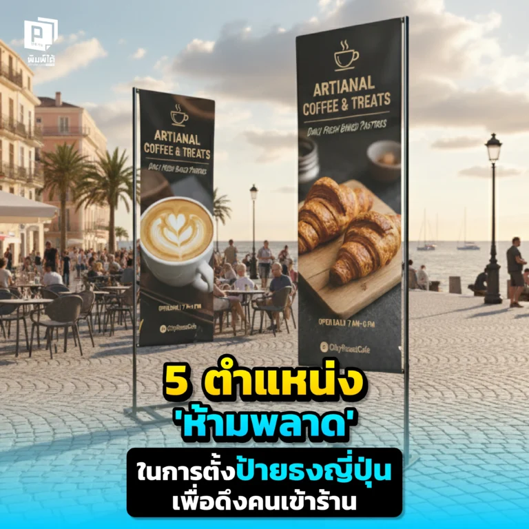 ตั้งป้ายธงญี่ปุ่นตรงไหนดี? Pimdai.com เปิด 5 ตำแหน่งทองคำ 'ห้ามพลาด' ในการตั้ง J-Flag ทั้งหน้าร้าน, ปากซอย, และริมถนน ที่จะดึงดูดสายตาลูกค้าได้จากระยะไกล