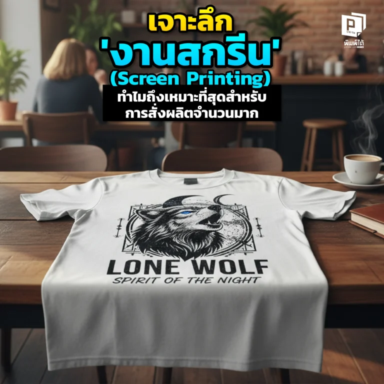 สั่งผลิตเสื้อจำนวนมาก Pimdai เจาะลึก งานสกรีน ทำไมถึงคุ้มค่าที่สุด ทั้งต้นทุนต่อตัวที่ถูกลงเมื่อสั่งเยอะ ความทนทานสูง และสีสด เหมาะสำหรับยูนิฟอร์มและงานอีเวนต์