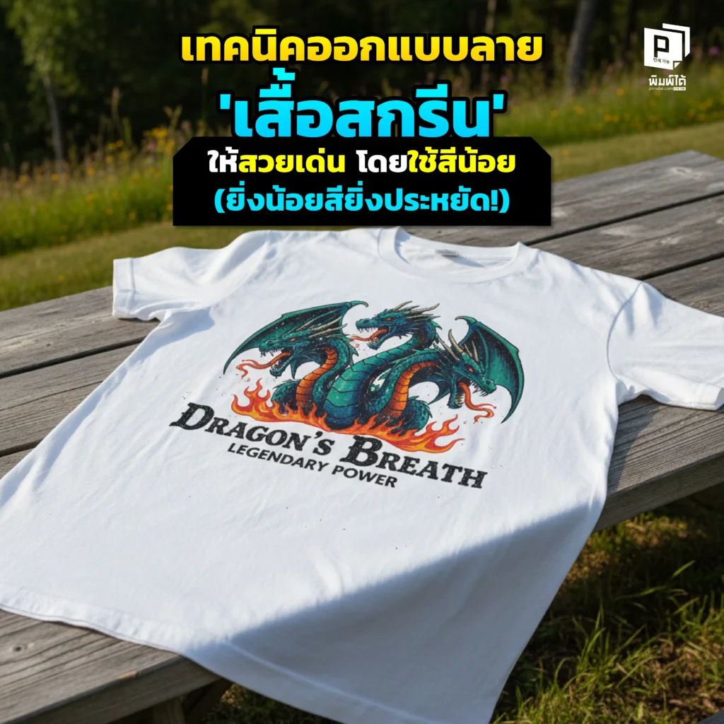 อยากออกแบบ เสื้อสกรีน ให้สวยเด่นแต่งบไม่บาน Pimdai เผย 5 เทคนิคใช้สีน้อยแต่ปัง! สร้างลายเสื้อสุดเท่ด้วย 1-2 สี ลดต้นทุนเหมาะสำหรับ SME และงานอีเวนต์