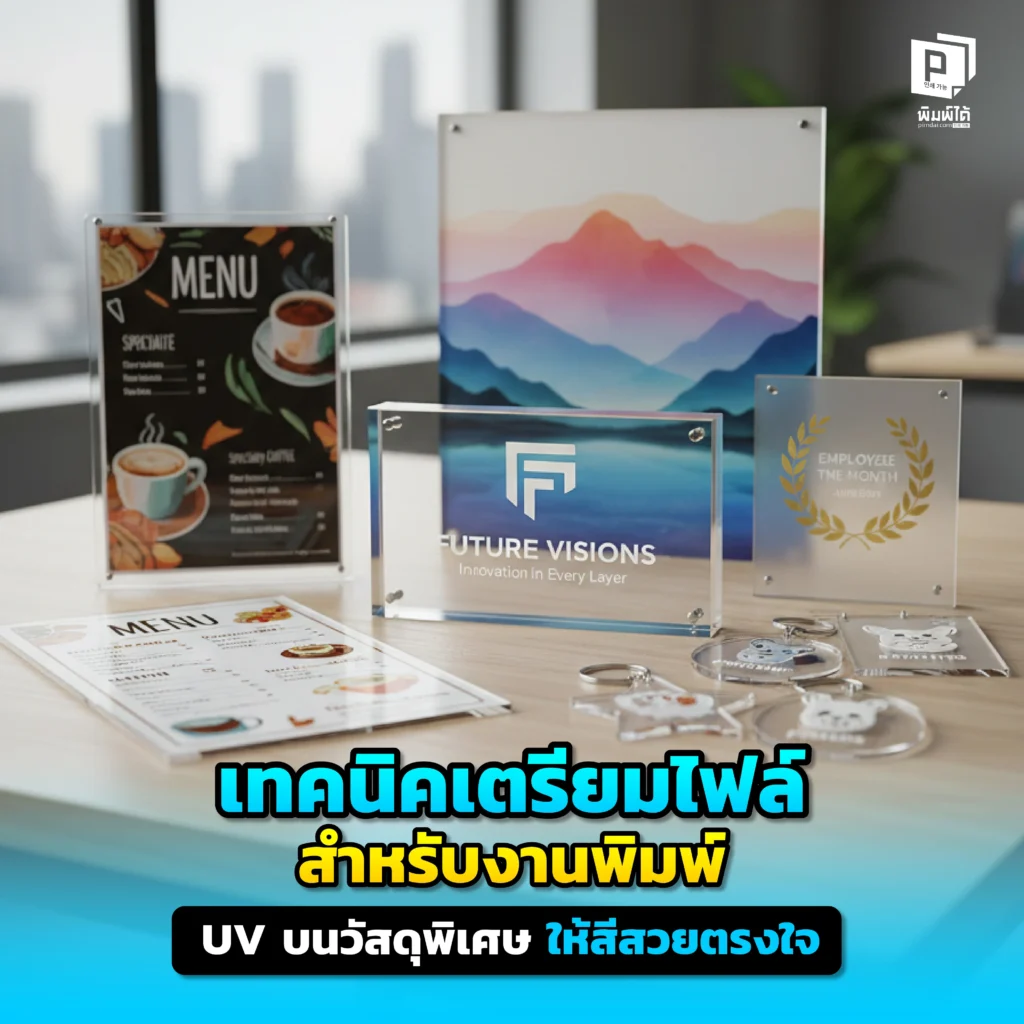 อยากพิมพ์ UV บนวัสดุพิเศษให้สีสวยตรงใจ Pimdai เผยเทคนิคเตรียมไฟล์อาร์ตเวิร์คขั้นสูงการใช้หมึกขาวและการตั้งค่าสี CMYK เพื่อให้งานพิมพ์คมชัดสมบูรณ์แบบ