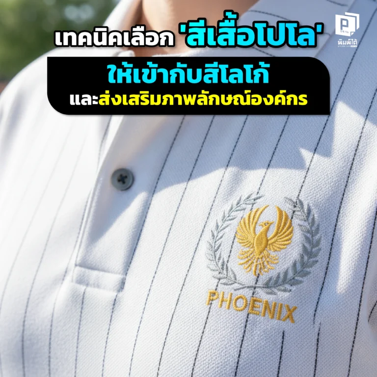 เลือก สีเสื้อโปโล อย่างไรให้เข้ากับสีโลโก้และภาพลักษณ์องค์กร Pimdai แนะเทคนิคการจับคู่สี จิตวิทยาสี และข้อควรพิจารณา เพื่อสร้างยูนิฟอร์มที่ดูดีและน่าเชื่อถือ