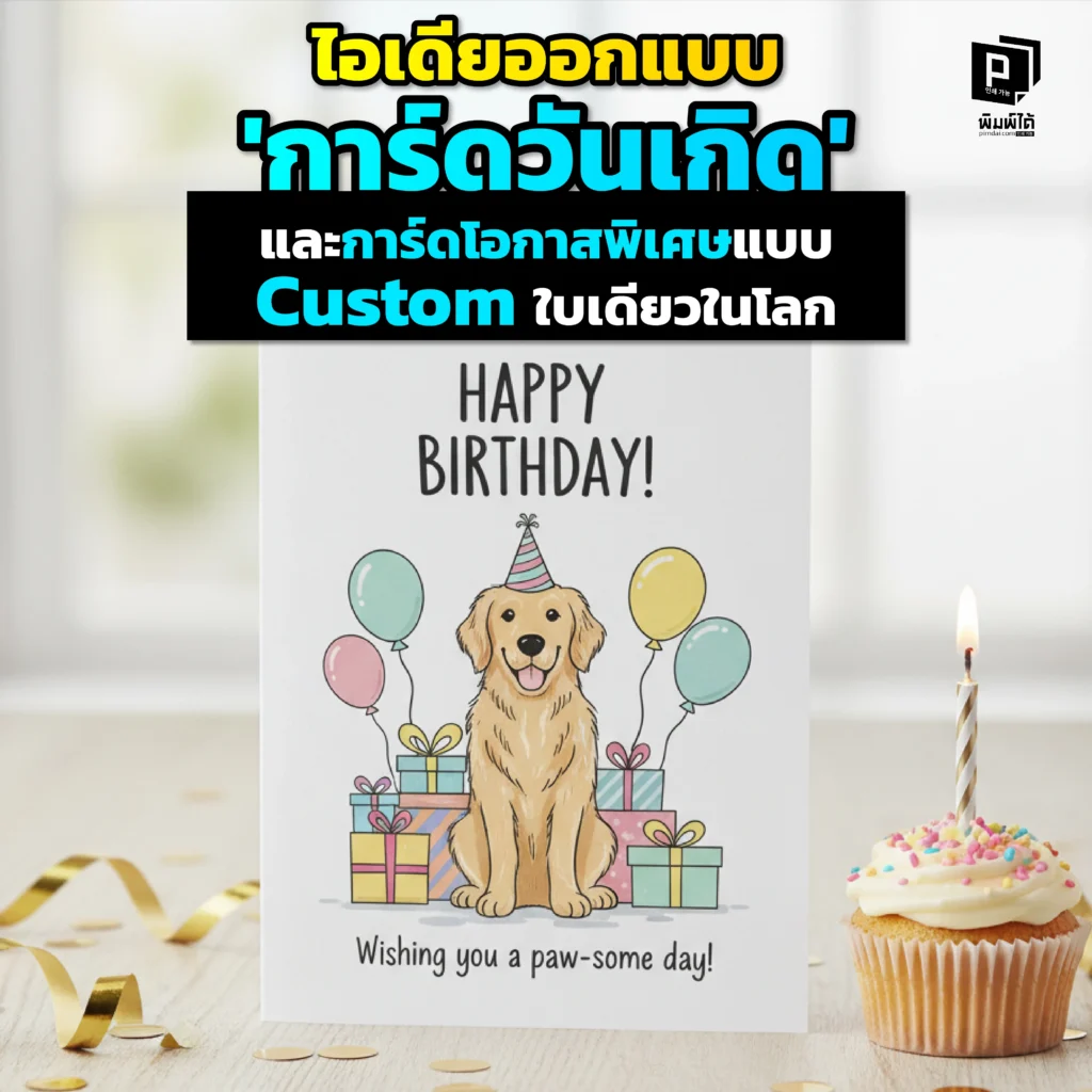 เบื่อการ์ดซ้ำๆ pimdai ชวนออกแบบ การ์ดวันเกิดและการ์ดโอกาสพิเศษแบบ Custom ใบเดียวในโลกสร้างความประทับใจไม่รู้ลืมด้วยไอเดียและความใส่ใจที่ไม่เหมือนใคร
