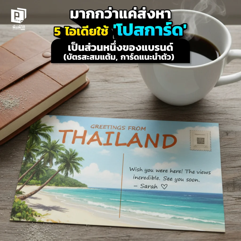 โปสการ์ด ไม่ได้มีไว้แค่ส่งหา! Pimdai.com รวม 5 ไอเดียสุดสร้างสรรค์ เปลี่ยนโปสการ์ดธรรมดาให้เป็นบัตรสะสมแต้ม การ์ดขอบคุณ ที่ช่วยสร้างแบรนด์ให้ปัง