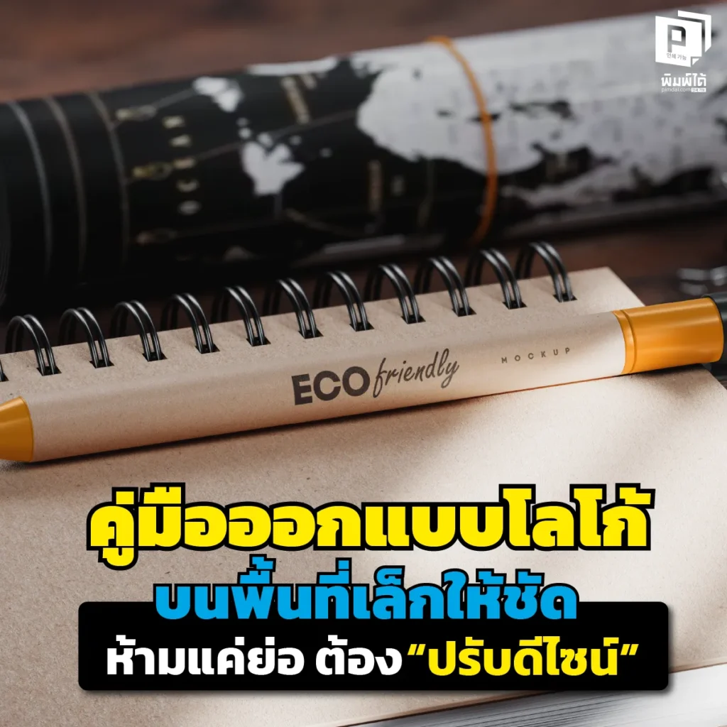 สกรีนปากกาแต่โลโก้เละอ่านไม่ออก? หยุดย่อไฟล์ส่งโรงพิมพ์เดี๋ยวนี้! เผยเคล็ดลับ "ปรับดีไซน์" โลโก้ให้คมชัดบนพื้นที่จิ๋ว อ่านจบสั่งงานโปรขึ้นทันที ที่ Pimdai.com