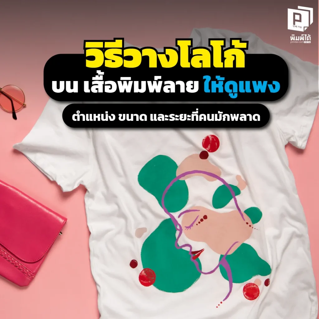 ทำเสื้อแบรนด์ทั้งที อย่าตกม้าตายเพราะวางโลโก้ผิด! เจาะลึกวิธีวางโลโก้บนเสื้อพิมพ์ลายให้ดูแพง ตำแหน่งเป๊ะ ขนาดพอดี ไม่เด๋อ สั่งผลิตเสื้อพรีเมียมที่ Pimdai.com