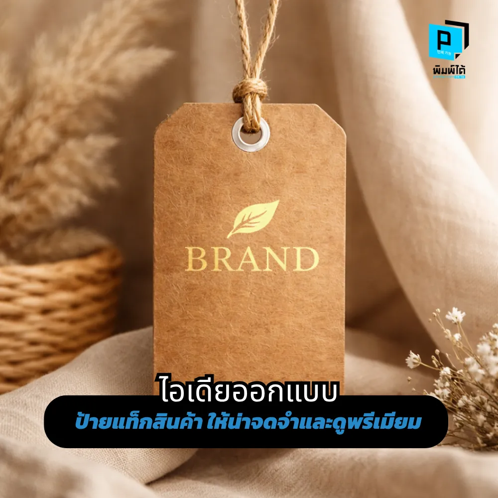 รวมไอเดียออกแบบ ป้ายแท็กสินค้า ให้พรีเมียมและน่าจดจำ! เจาะลึกเทคนิคเลือกวัสดุ รูปทรงไดคัท และงานพิมพ์พิเศษที่ช่วยเพิ่มมูลค่าแบรนด์ให้ดูแพงที่ Pimdai.com