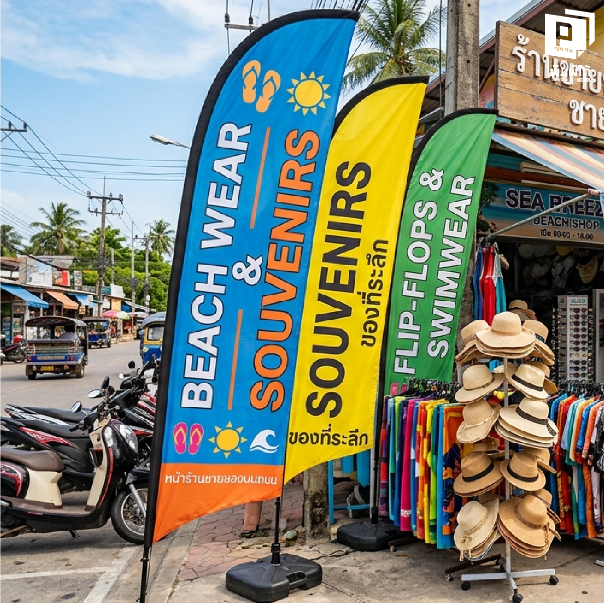 ป้ายธงชายหาด ทำความรู้จักรูปทรงธงชายหาดยอดฮิต