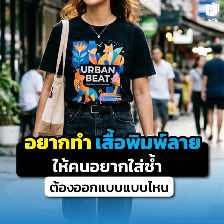 อยากทำ เสื้อพิมพ์ลาย ให้คนอยากใส่ซ้ำต้องดู! เจาะลึกไอเดียออกแบบเสื้อให้ดูพรีเมียม เลือกเนื้อผ้า และคุมโทนสีให้ทันสมัย ใส่ไปเที่ยวหรือทำงานก็จึ้งที่ Pimdai.com