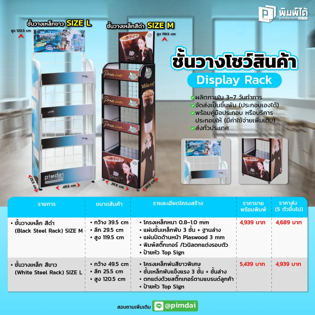 ราคาชั้นวางสินค้า