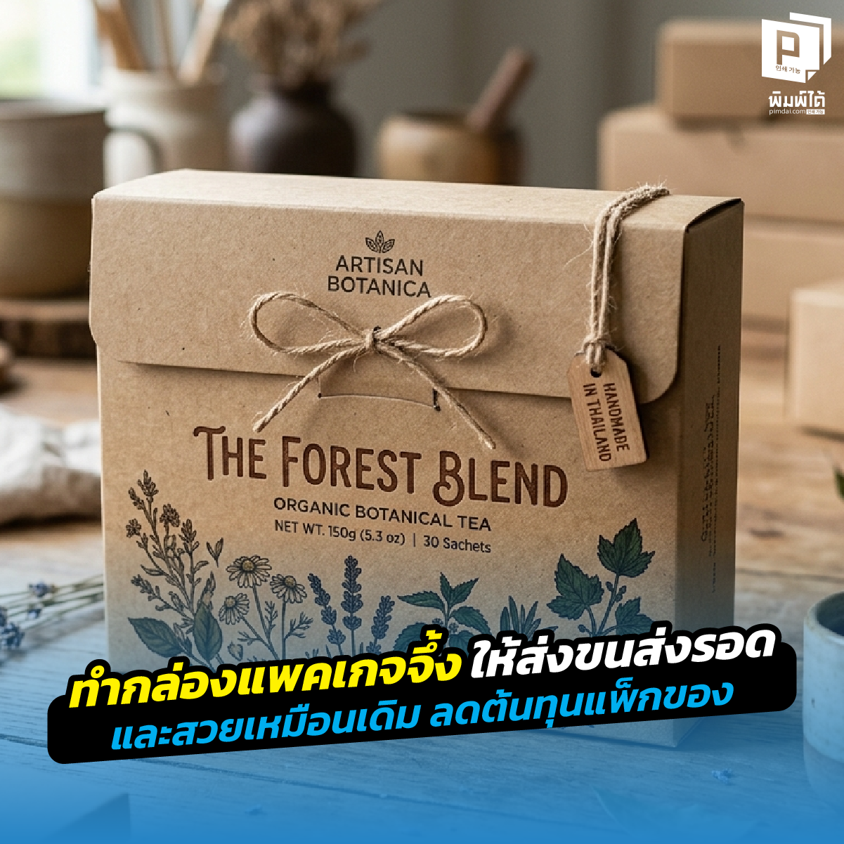 เทคนิคทำ กล่องแพคเกจจึ้ง ให้ส่งขนส่งรอด เจาะลึกวิธีเลือกโครงสร้างกล่องกันกระแทก วัสดุที่ทนทาน และเคล็ดลับออกแบบลดต้นทุนการแพ็กของให้ธุรกิจกำไรพุ่งที่ Pimdai.com