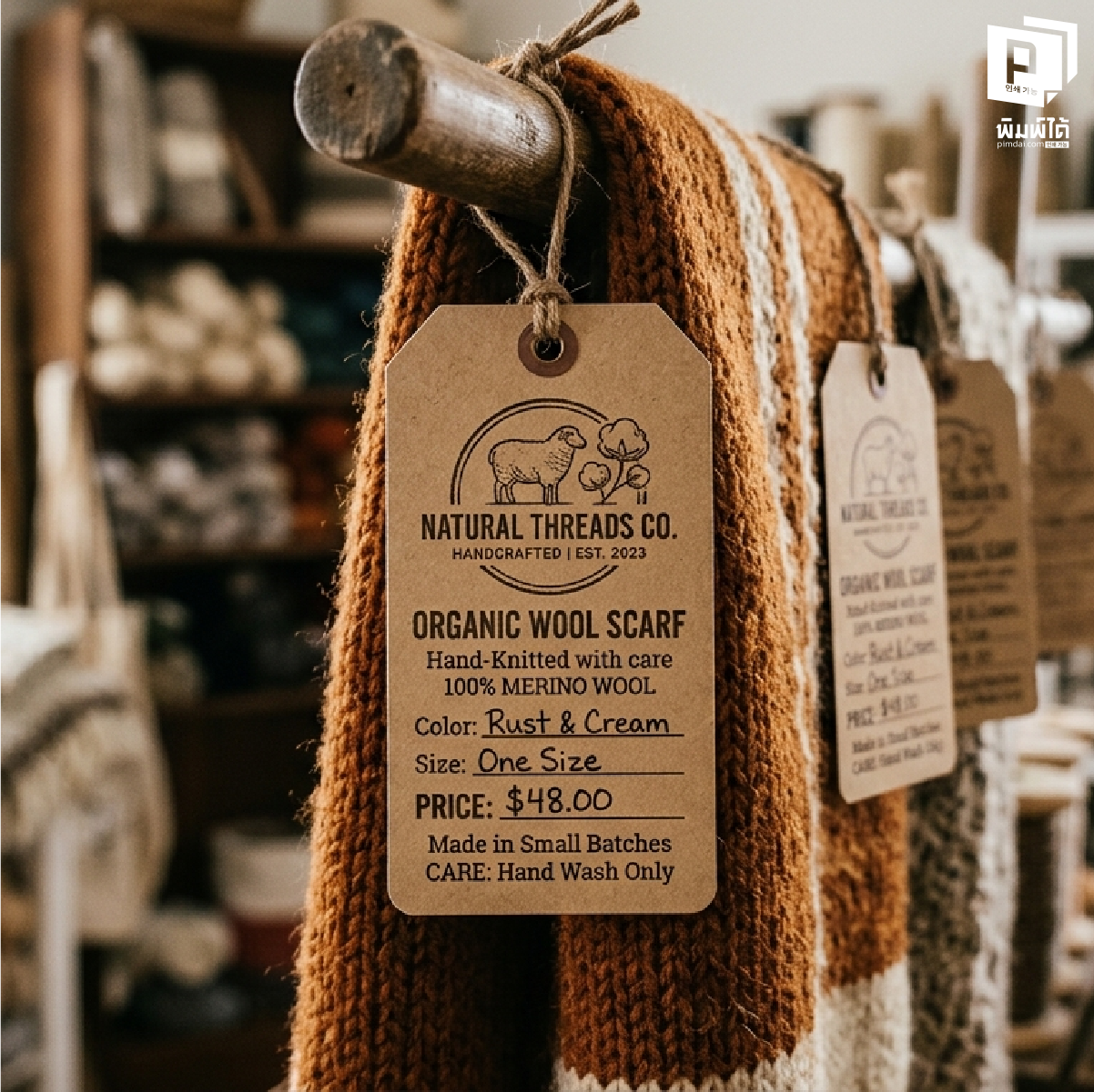 ป้ายแท็กสินค้า การตั้งขนาดหน้ากระดาษ (Document Setup) ให้ตรงขนาดจริง