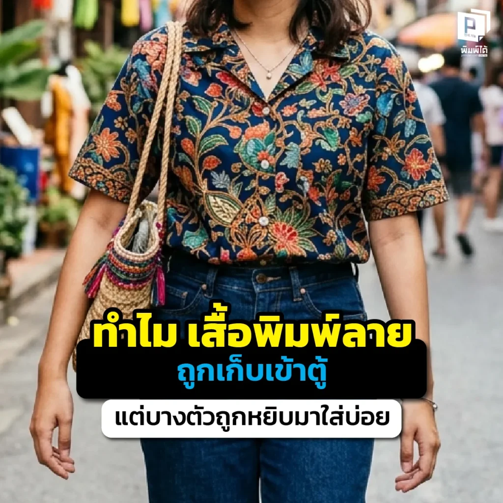 ทำไมเสื้อพิมพ์ลายบางตัวถูกลืม แต่บางตัวถูกหยิบมาใส่บ่อย? เจาะลึกความลับของเนื้อผ้า ดีไซน์แฟชั่น และคุณภาพงานพิมพ์พรีเมียมที่เปลี่ยนเสื้อแจกให้เป็นเสื้อตัวโปรดที่ Pimdai.com