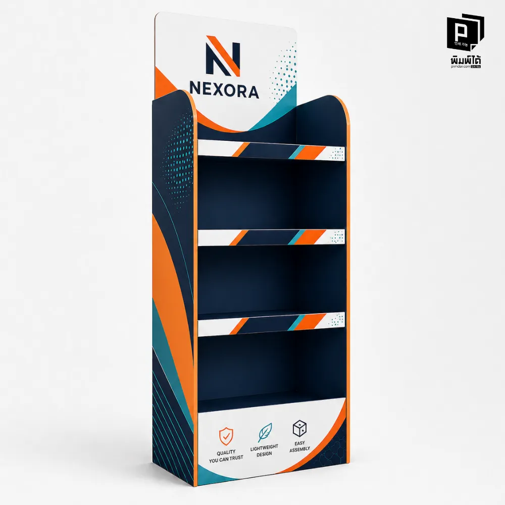 ชั้นวางสินค้า PP Board น้ำหนักเบาดุจขนนก ขนย้ายคล่องตัว (Ultimate Portability)