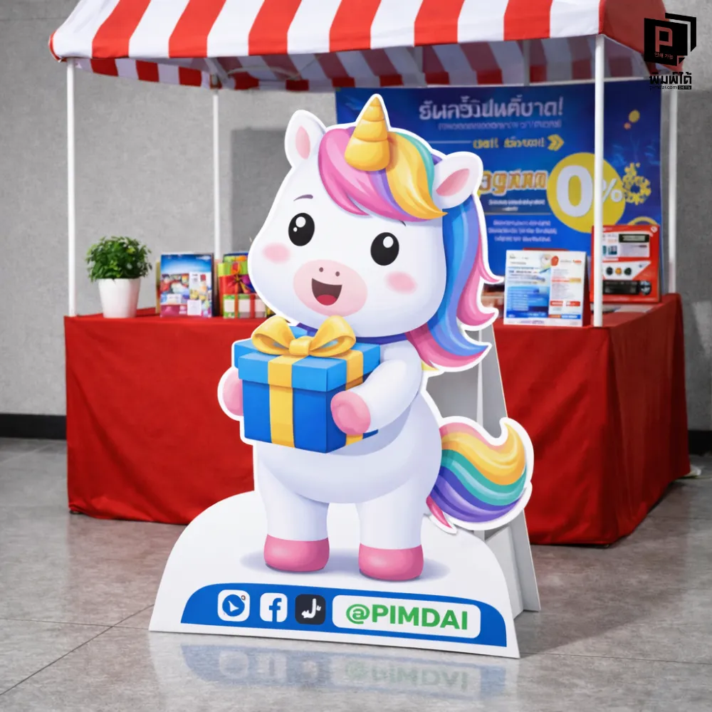 สแตนดี้ "รูปคน" (Life-size Human Standee): สร้างมิตรภาพและความเชื่อมั่น