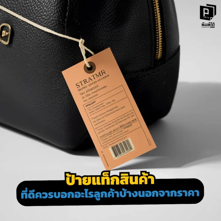 ป้ายแท็กสินค้าบอกอะไรได้มากกว่าราคาเจาะลึกข้อมูลสำคัญที่ช่วยเพิ่มมูลค่าแบรนด์ สร้างความเชื่อมั่น และกระตุ้นการตัดสินใจซื้อที่เจ้าของธุรกิจห้ามพลาดที่ Pimdai.com