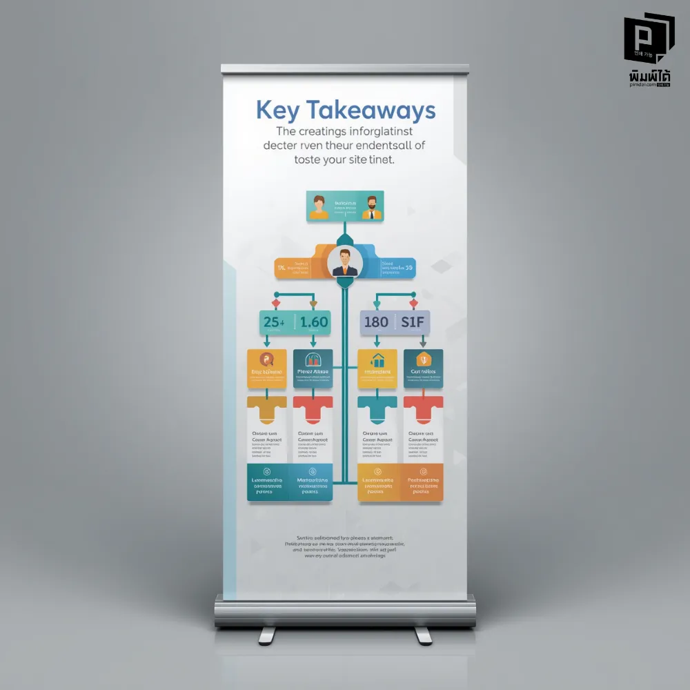 ป้าย Roll up กฎ 3 ส่วน: แบ่งพื้นที่การมองเห็น (The Rule of Thirds)