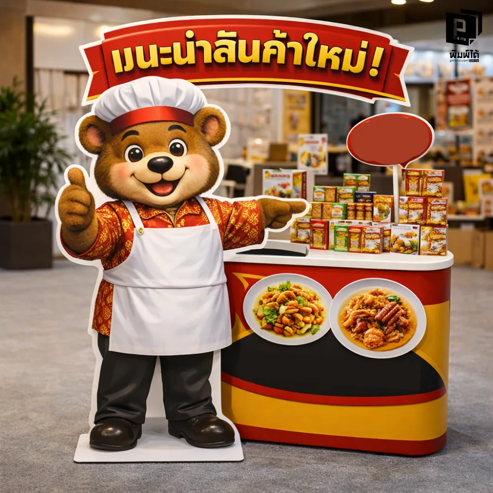 ป้ายสแตนดี้แบบ "ไดคัทตามรูปทรง" (Die-Cut Standee)