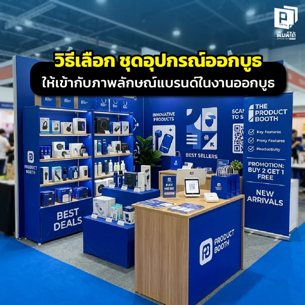 เลือก ชุดอุปกรณ์ออกบูธ อย่างไรให้ตรงใจแบรนด์? เจาะลึกเทคนิคเลือกอุปกรณ์จัดบูธตามบุคลิกธุรกิจ ทั้งสายลักชูรี สายมินิมอล และสายลุยที่ Pimdai.com