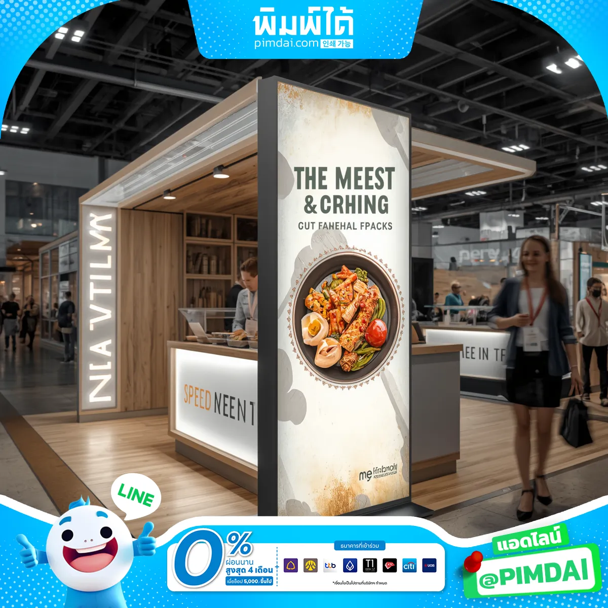 ป้ายกล่องไฟผ้าตั้งพื้น (3)