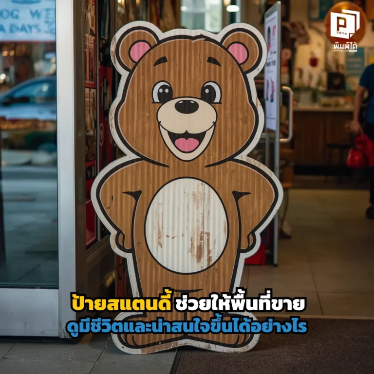 ป้ายสแตนดี้ช่วยให้พื้นที่ขายดูมีชีวิตได้อย่างไร เจาะลึกเทคนิคสร้างจุดดึงดูดสายตาการเพิ่มมิติให้หน้าร้านและวิธีเปลี่ยน Standee เป็นพนักงานขายมือโปรที่ Pimdai.com