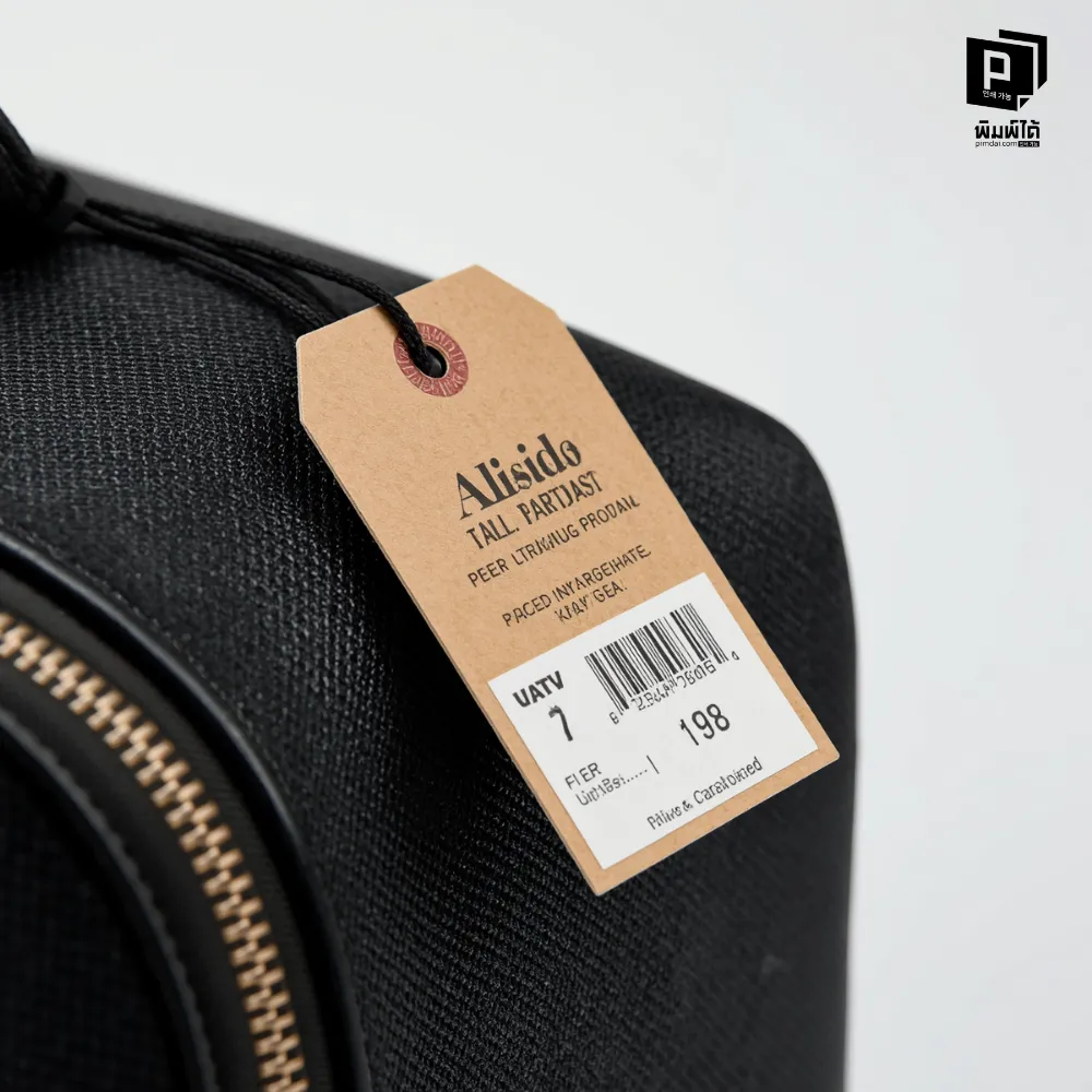 ป้ายแท็กสินค้า ผิวสัมผัสที่คาดไม่ถึง (Texture & Finish)