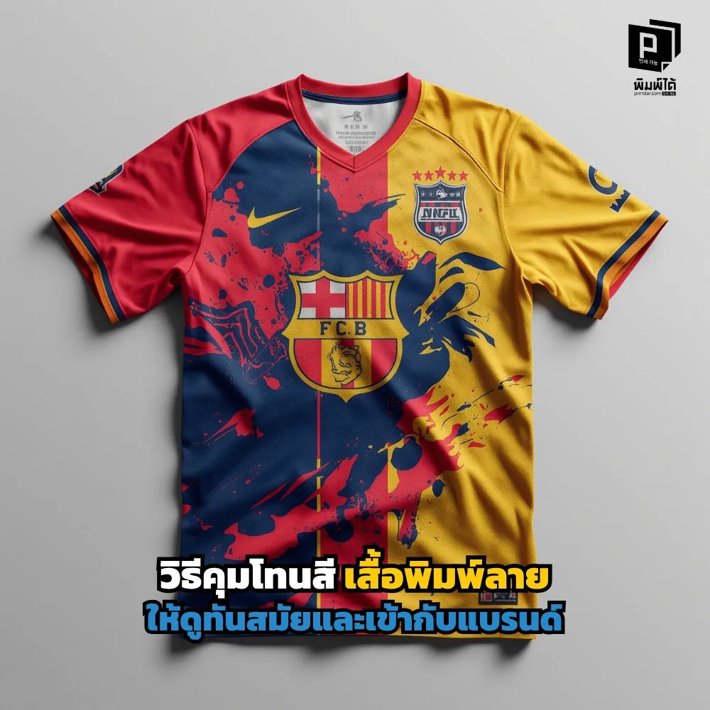 เทคนิคคุมโทนสีเสื้อพิมพ์ลายให้ดูทันสมัย! เรียนรู้วิธีใช้กฎ 60-30-10 การเลือกพาเลตต์สีแฟชั่น และการแมตช์สีให้เข้ากับอัตลักษณ์แบรนด์ (CI) ที่ Pimdai.com