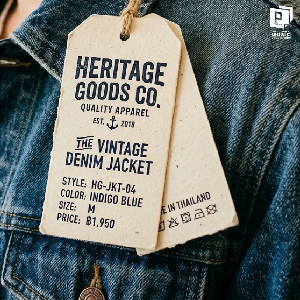 ป้ายแท็กสินค้า ไฟล์งานที่ "พร้อมพิมพ์" (Production-Ready Files)