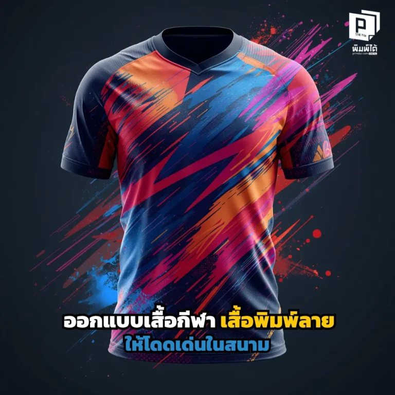 อยากให้ทีมเด่นที่สุดในสนาม? เจาะลึกเทคนิคออกแบบเสื้อกีฬา เสื้อพิมพ์ลาย Sublimation สีสด ลายคมชัด ระบายอากาศเยี่ยม สร้างเอกลักษณ์ให้ทีมดูโปรได้ที่ Pimdai.com