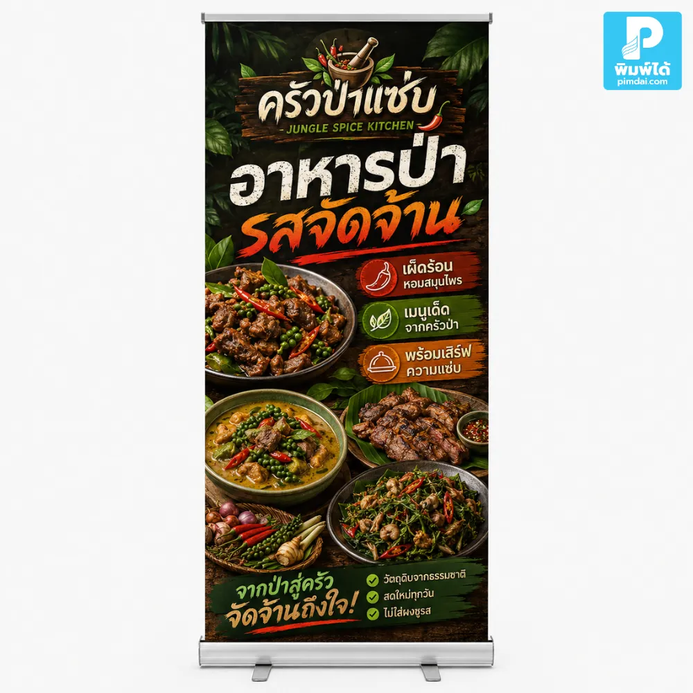 ป้าย Roll up คืออะไร ทำไมถึงนิยมใช้ในงานออกบูธ