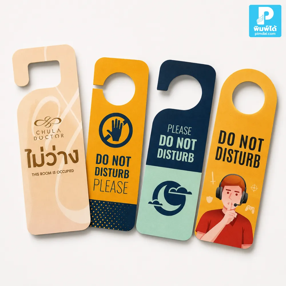 ป้ายแขวนประตู ที่ดีควรเริ่มจาก “ข้อความหลัก” ก่อน