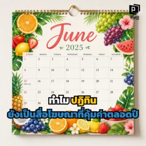 ปฏิทิน ยังเป็นสื่อโฆษณาที่คุ้มค่า ใช้งานได้จริง เห็นแบรนด์ได้ทั้งปี เหมาะกับธุรกิจที่อยากสร้างการจดจำระยะยาว