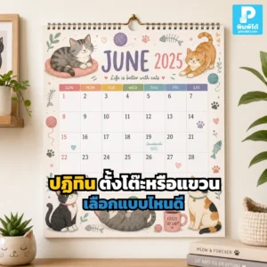 ปฏิทิน ตั้งโต๊ะและปฏิทินแขวนต่างกันอย่างไร เลือกแบบไหนให้เหมาะกับลูกค้า องค์กร และงาน Printing เพื่อใช้โฆษณาได้คุ้มทั้งปี