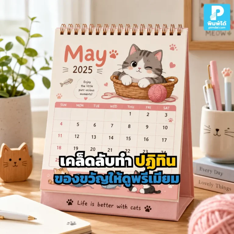 ปฏิทิน ของขวัญให้ดูพรีเมียม ต้องเลือกดีไซน์ วัสดุ และงาน Printing ให้เหมาะ ช่วยให้แบรนด์ดูดีและลูกค้าอยากเก็บไว้ใช้ทั้งปี
