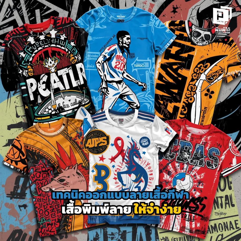 อยากให้ทีมเป็นที่จดจำ? เจาะลึกเทคนิคออกแบบเสื้อกีฬา เสื้อพิมพ์ลาย (Sublimation) ให้โดดเด่น จำง่าย สื่อเอกลักษณ์ทีมแบบมือโปร สั่งผลิตเสื้อทีมได้ที่ Pimdai.com