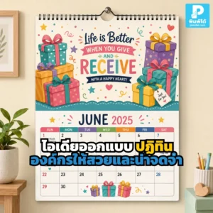 ปฏิทิน องค์กรออกแบบอย่างไรให้สวย ใช้งานได้จริง และช่วยให้ลูกค้าจำแบรนด์ได้ทั้งปี พร้อมไอเดีย Calendar และงาน Printing