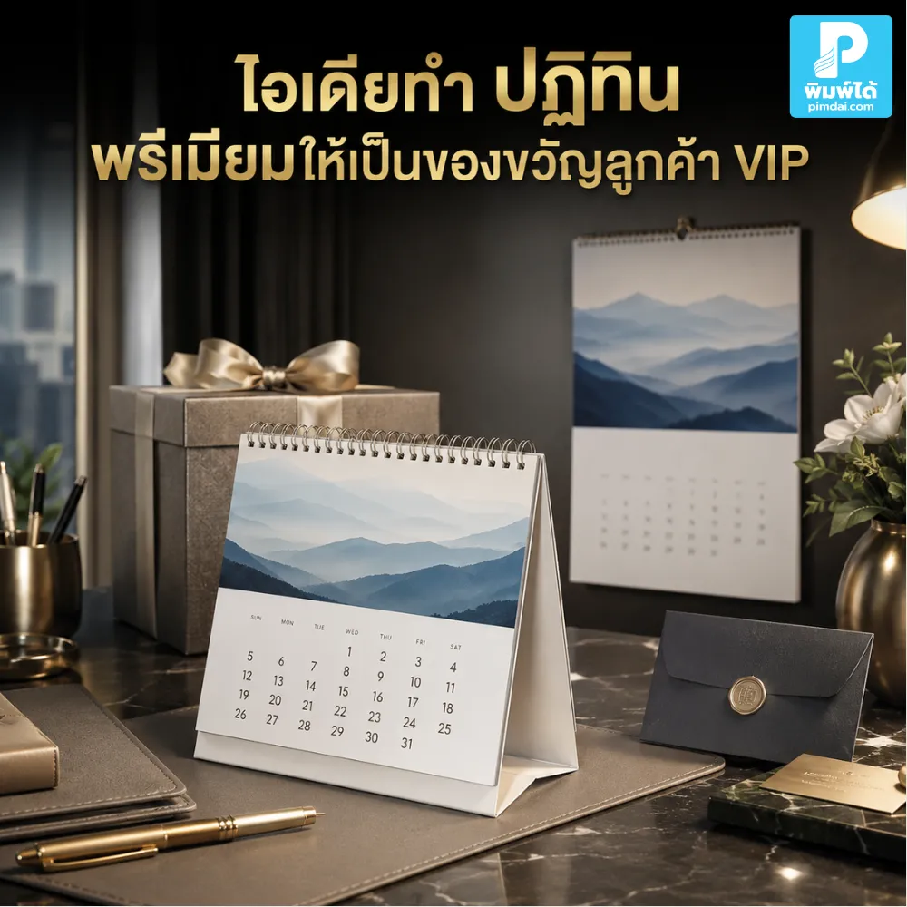 Ideas for making premium calendars as gifts for VIP customers. ไอเดียทำ ปฏิทิน พรีเมียมให้เป็นของขวัญลูกค้า VIP สวย ใช้งานได้จริง สะท้อนแบรนด์ และช่วยสร้างความประทับใจตลอดทั้งปี