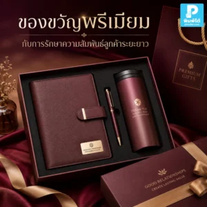 ของขวัญพรีเมียม ช่วยรักษาความสัมพันธ์ลูกค้าระยะยาว สร้างความประทับใจ เพิ่มการจดจำแบรนด์ และทำให้ลูกค้ารู้สึกมีคุณค่า