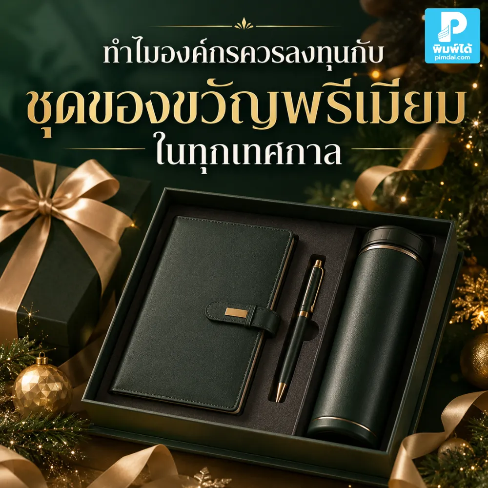 Why organizations should invest in premium gift sets for every holiday season. ชุดของขวัญพรีเมียม ช่วยให้องค์กรสร้างความประทับใจในทุกเทศกาล รักษาความสัมพันธ์ลูกค้า คู่ค้า พนักงาน และเพิ่มภาพจำแบรนด์ได้