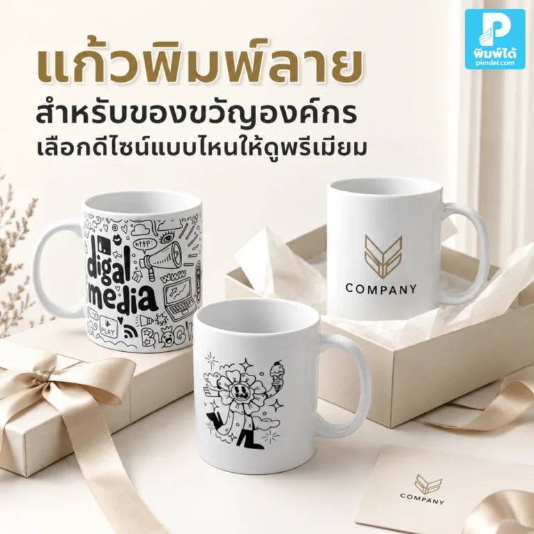 แก้วพิมพ์ลาย สำหรับของขวัญองค์กร เลือกดีไซน์อย่างไรให้ดูพรีเมียม เหมาะกับลูกค้า พนักงาน คู่ค้า และช่วยเสริมภาพลักษณ์แบรนด์